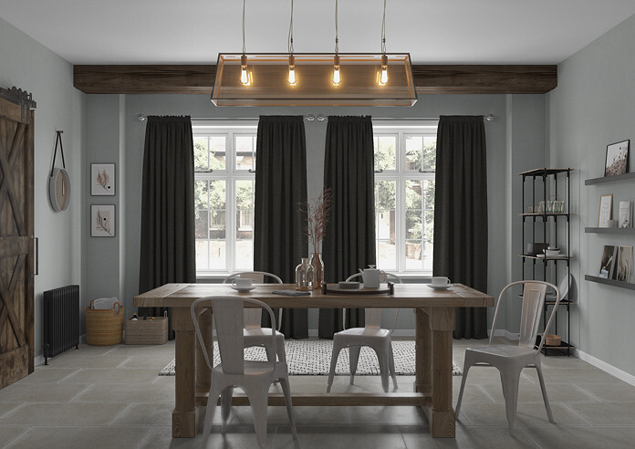 Kent, Black - Made to Measure Curtains - Image 5